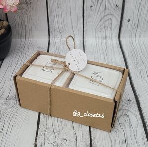 Rae Dunn 'BEST' 'MOM' Ceramic Jewelry Boxes